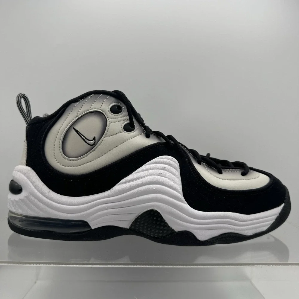Brand New Nike Air Penny 2 Light Bone White Black  DZ2549-001 Men's Size 9.5